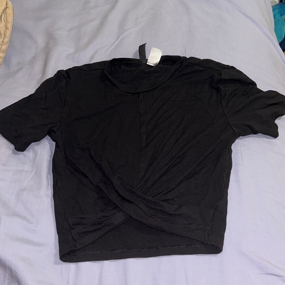 Black crop top